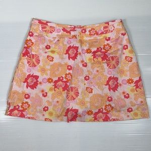Floral stretch skorts women